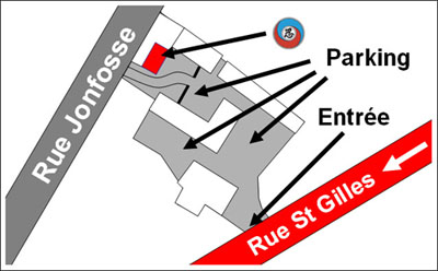 Plan d'accès St-Servais